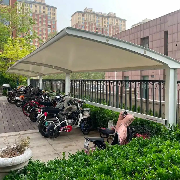 逊克县膜结构电动车棚